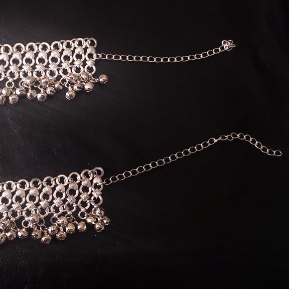 Bohemian Bridal Barefoot Sandals-New Silver Bells Beach Wedding Jewelry - Picture 8 of 9